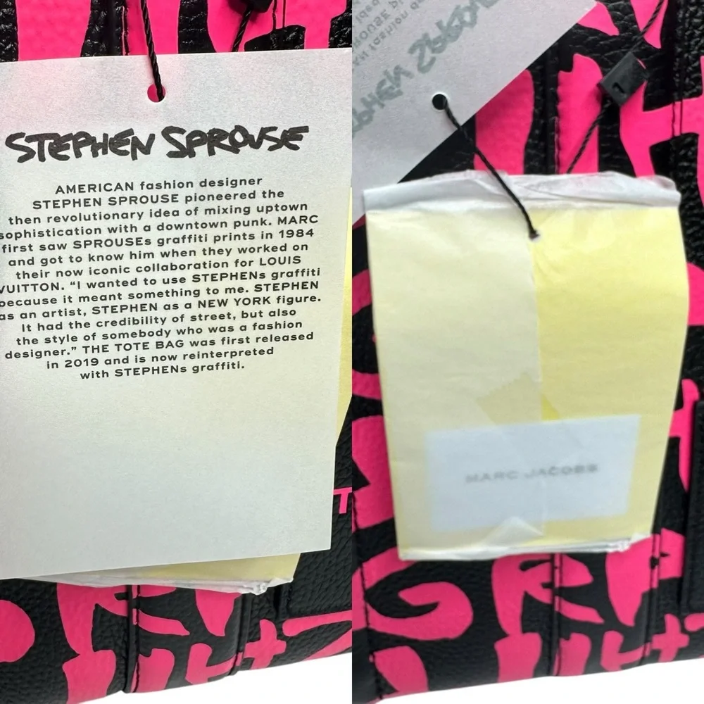 NWT Marc Jacob’s x Stephen Sprouse Limited Edition The Tote Graffiti Bag